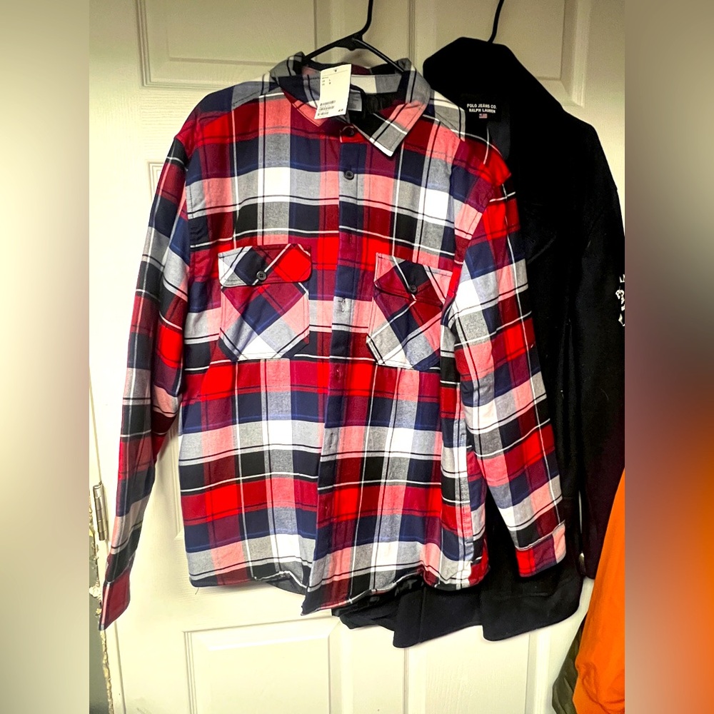 H&M Plaid jacket shirt (lined inside)